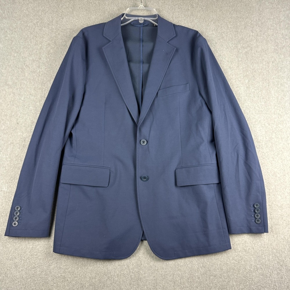 Vineyard Vines Blazer Mens 40R Blue Cotton Stretch Sport Coat Jacket OTG Travel